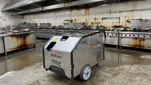 潔臣士高壓清洗機：食堂后廚清潔提質增效的核心利器